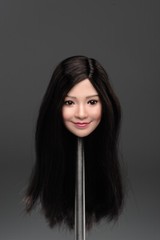 1/6 Female Head Sculpt Asian Smile Beauty Girl Model For 12″ PH TBL Figure Body