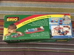 32718 BRIO Wooden Train Theodore Tugboat Chester the Container Ship! NIB! Thomas