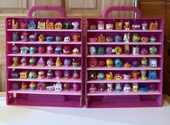 Shopkins Lot of 96 Foodie Random Figures ~ No Dupes Mixed Seasons with Cases 🧁