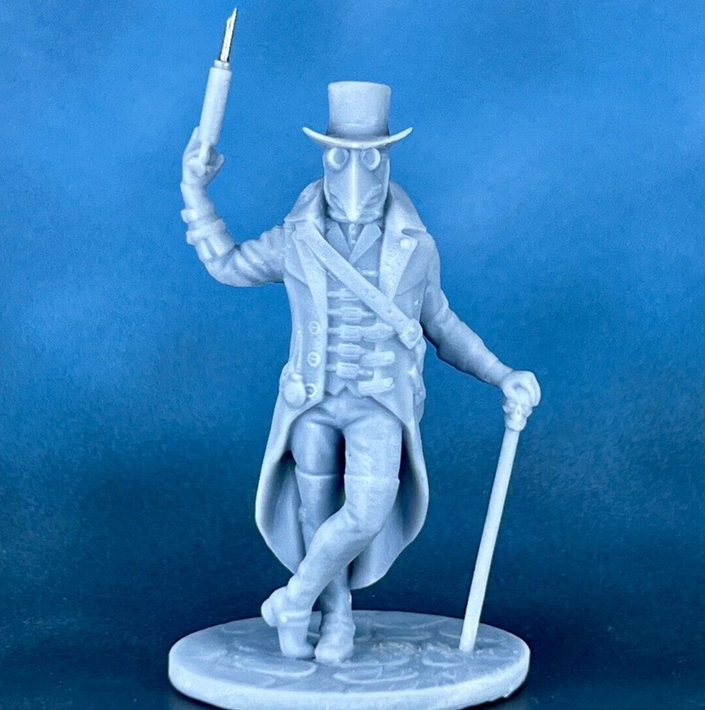 Action Figure Steampunk Plague Doctor 40mm Tabletop Miniature, gift soldiers
