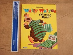 1962 WALTER LANTZ WALLY WALRUS COLORING BOOK HIGH GRADE UNUSED