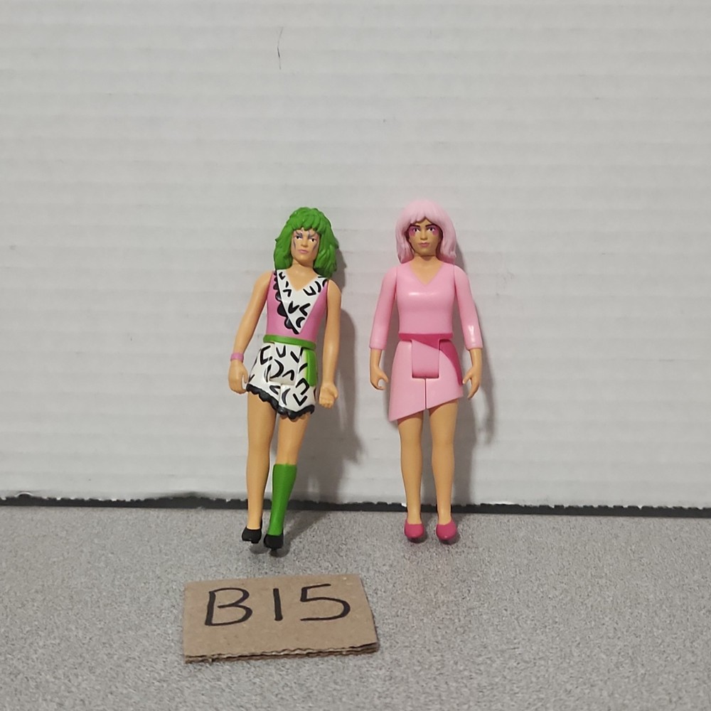 80sJem and the Holograms Super7 ReAction Figure Lot – Pizzazz & Jem Jerrica