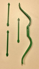 Vintage Kenner DC Super Powers Green Arrow Bow & Arrows Repro Part 1984 1985
