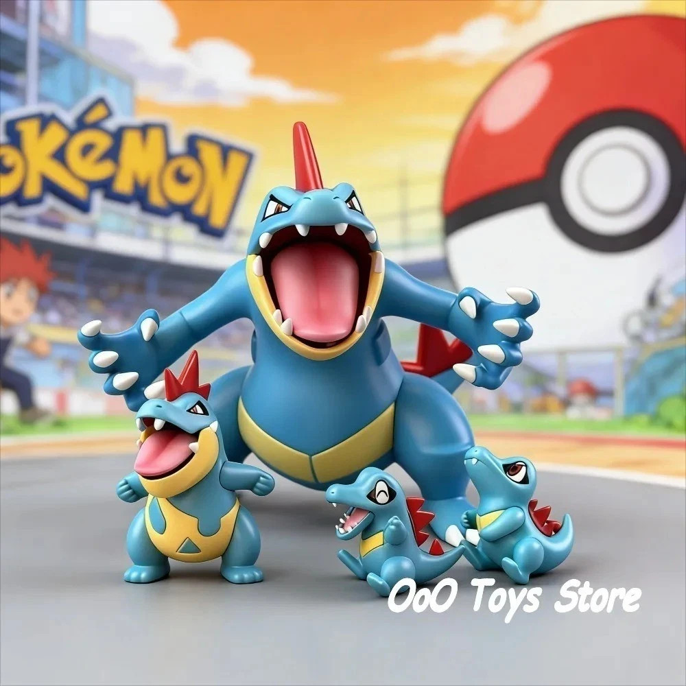 Pokémon Feraligatr Evolution Figure 3-11cm Anime PVC Collectible Toy Gift