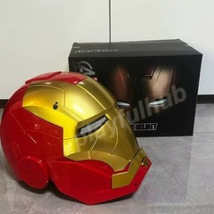 Iron Man Helmet Mk5 Electric Touch Control Helmet 1/1 Cosplay Led Eyes Mask