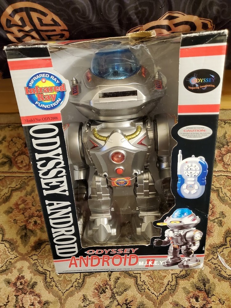 ODYSSEY ANDROID Vintage Robot MIKEY II Infared Ray Open Box New Item