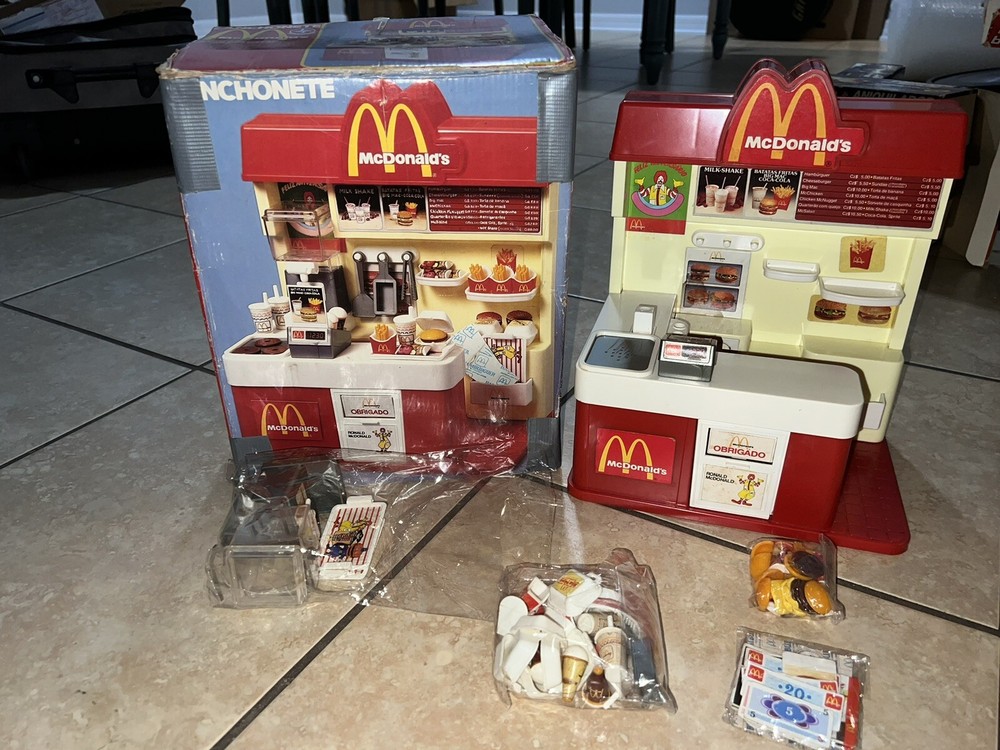 Mc Donalds Brazil Estrela Playset Complete Very Rare 80s Fast Food Memorabilia