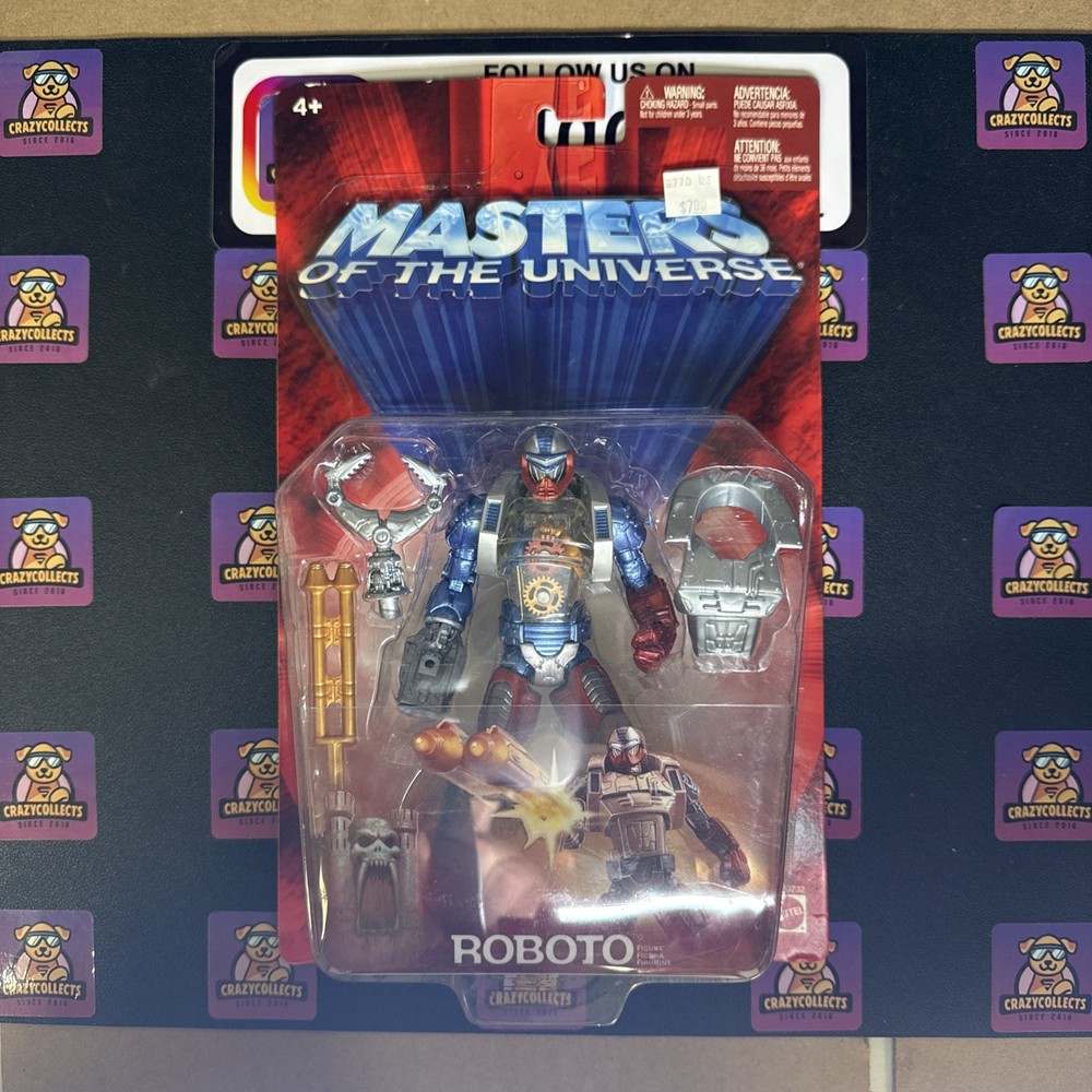 ROBOTO 200X Masters Of The Universe MOTU 2003 Mattel MOSC