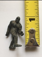 TINY BIGFOOT FIGURINE 1 INCH MINI SASQUATCH MICRO FIGURE 2.5 CM TOY HO SCALE