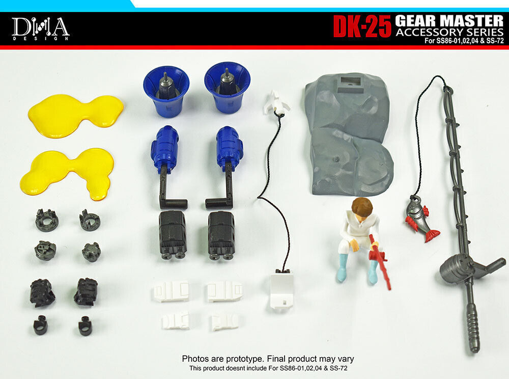 DNA DK-25 Upgrade Kit Accessories For SS86-01/02/04/SS-72 Jazz Kup & Hotrod New