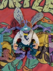 Baxter Stockman 100% Complete Playmates TMNT Action Figure w/ Weapon & Card 1989