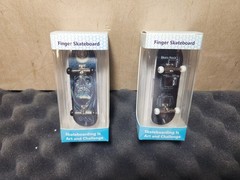 (Lot of 2) Professional Wooded Fingerboard Mini Skateboard