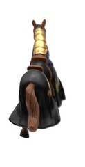 Simba Medieval Kingdoms Jousting Knight Horse Figure Red/Silver & Black/Purple