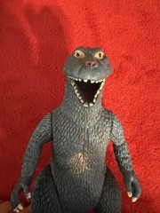 Godzilla And Imperial Dragon 9” Off Brand Action Figures. Vintage 1980’s Rare