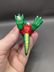 Vintage 1985 Funny Foots Alligator Crocodile Grabber Hugger Figure Toy Dinosaur