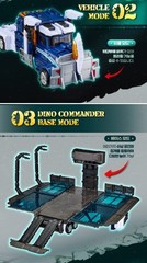 SAMG Miniforce Dino COMMANDER 4 in 1 Transforming Robot Dinosaur Action Figure