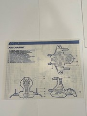 VINTAGE GI JOE AIR CHARIOT BLUEPRINTS ARAH