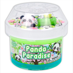Panda Paradise “Cherry Blossom Scented” Hybrid Texture Slime 8oz – Dope Slimes