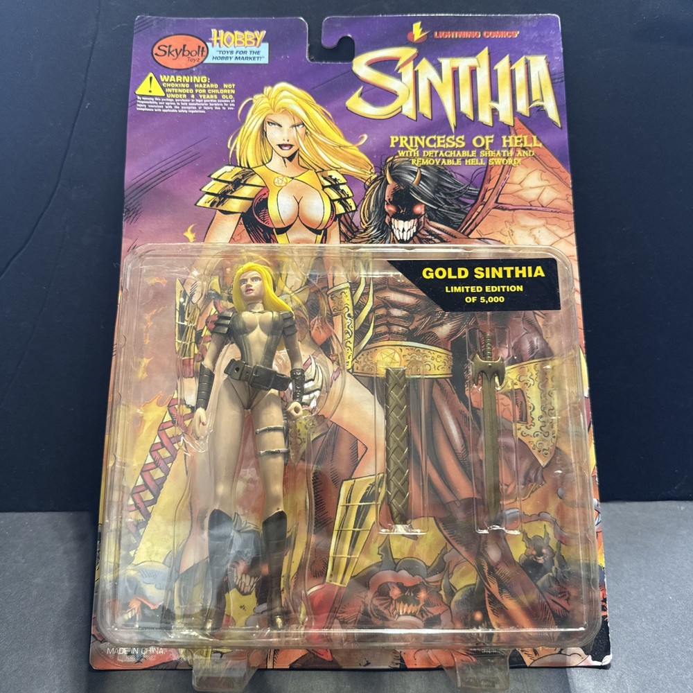 SINTHIA PRINCESS OF HELL- Gold Limited Of 5000 Skybolt Toyz 1997 Packaging