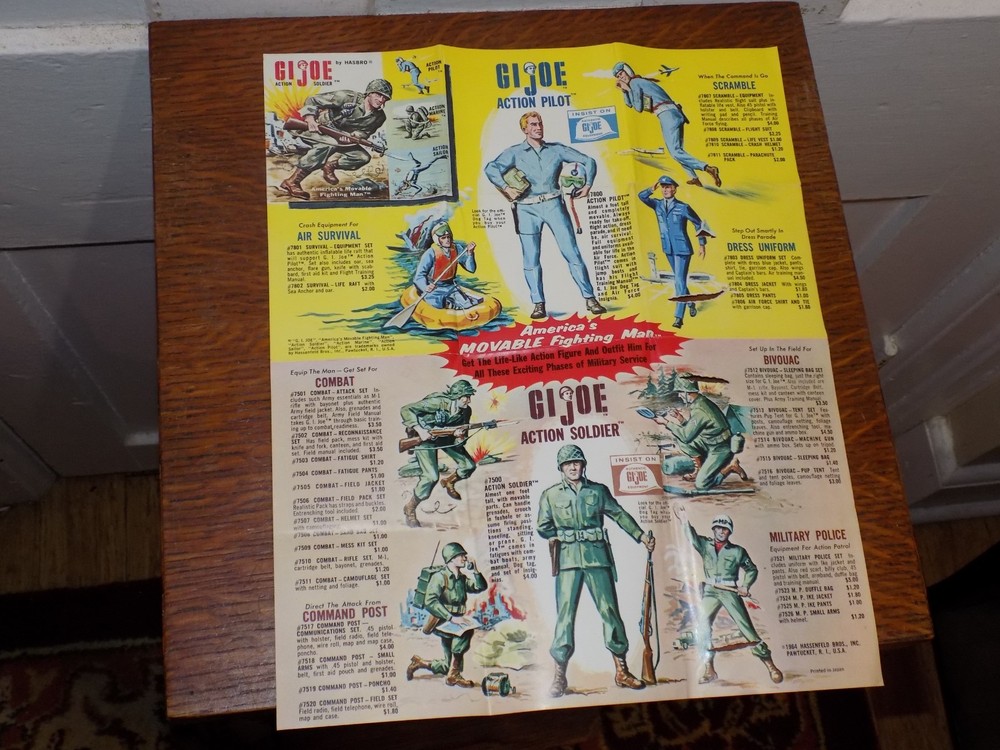 Vintage 1964 GI Joe Advertising Flier