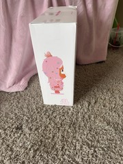 POP MART Mega Crybaby 400% Crying in Pink CRYBABY Action Figure w/ Accessories.