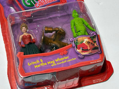 Playmates The Grinch Stole Christmas Figures ( Grinch & Martha May Whovier) NEW