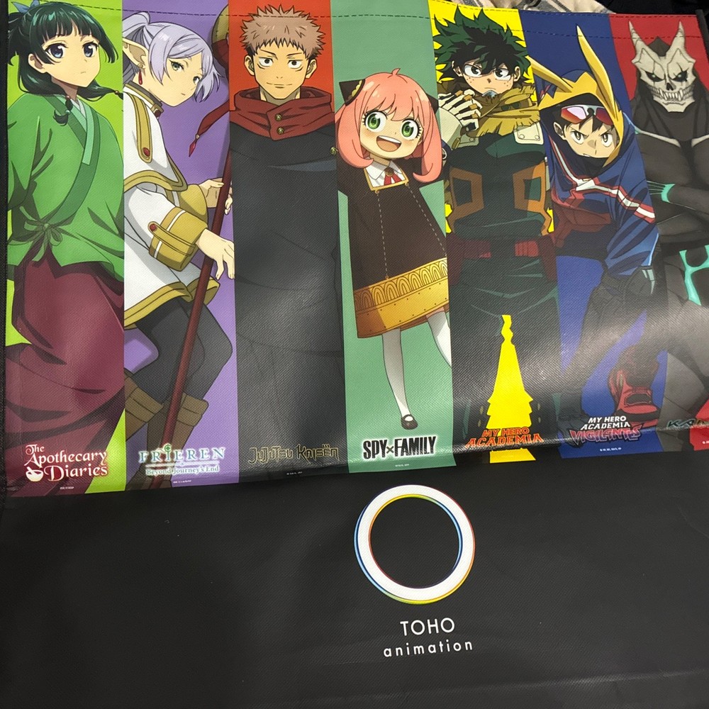 Toho Apothecary Diaries JJK MHA Freiren Anime Expo AX 2025 Exclusive Tote Bag