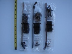 3 Diff 7-11 TERMINATOR SALVATION 2009 Slurpee Spoon Straw w/ Detachable Figures