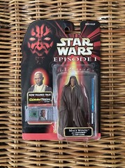 Hasbro Star Wars Mace Windu With Lightsaber And Jedi Cloak Action Figure – 1998