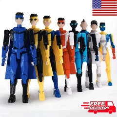 3D Printed Invincible Superhero Action Figures with Articulatable Limbs