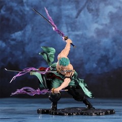 10CM Figure Toys Anime GK Roronoa Zoro Three-blade Sa-maximum PVC Action Collect
