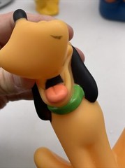 Disney Lot of 3 Rubber Toy Figures Donald Duck Goofy Pluto Bath Toys see photos