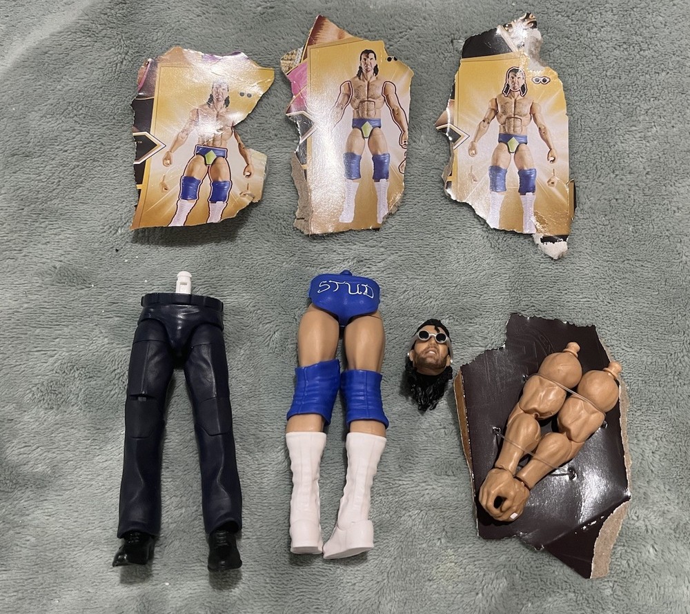 WWE Legends BAF Lot 3/4 Diamond Studd Backlund Pants Wrestling Figures
