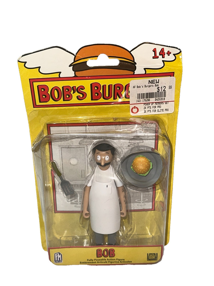 Phatmojo Bob’s Burgers Figure Bob Belcher Fully Posable Figure 5”-DAMAGED BOX