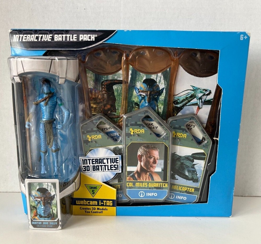 JAMES CAMERON’S AVATAR Jake Sully Action Figure webcam i-Tag Battle Pack 3D Mode