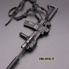 1/6 Scale Gun Model Toys HK416 M4 Assault Rifle Weapon 12 Inch Soldier Figure