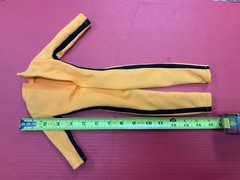 Orange and black jumpsuit for action figure 15″ long