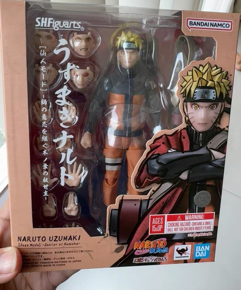 Bandai S.H.Figuarts Uzumaki Naruto Sennin Mode Action Figure SHF Toy Gift Sealed