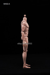 MX02-AB 1/6 Men Figure Body 2.0 Nude Narrow Shoulders 12” Flexible Doll Toys