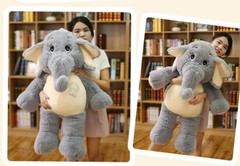 Giant plush Elephant toys Grey Stuffed Big flappy ears Long plush elephant Anima