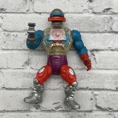 Masters Of The Universe Vintage Motu Figure Roboto Silver Boot Variant Complete