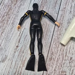 Mattel Vintage 6.5” 1969 Sea Devils Rick Riley Diver Figure Fins Lot