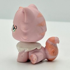 Littlest Pet Shop 460 Persian Cat 1 2007 Pink Star Eyes Blue Magnet G2 Fanciest