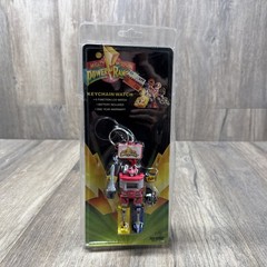 Vintage 1994 Mighty Morphin Power Rangers Keychain Watch Factory Sealed Megazord