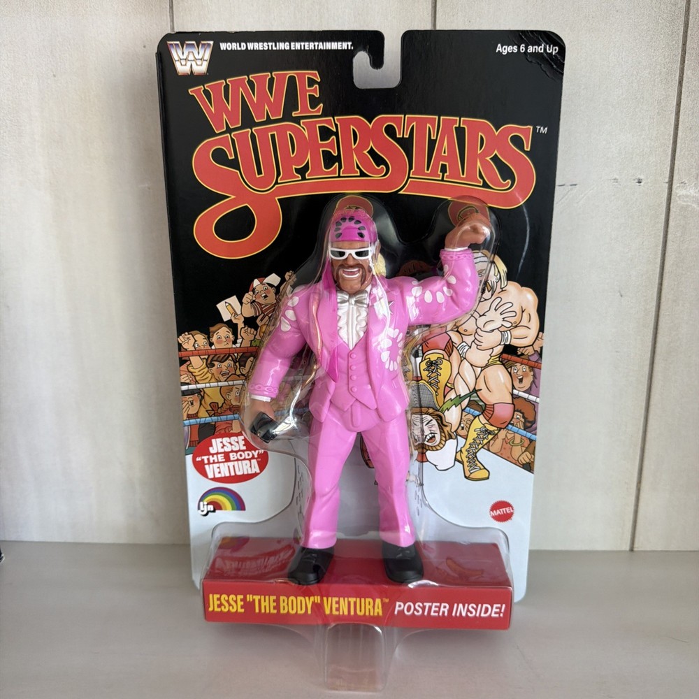 WWE Superstars LJN Jesse “The Body” Ventura Mattel Retro Style NEW Black Card