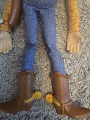 Thinkway Toy Story Lots O Laughs Woody Pull String Stomach Giggle w/Hat
