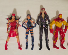 Marvel Figure Lot. 6″. Iron Man, Vision, Black Widow. Legends, Diamond Select
