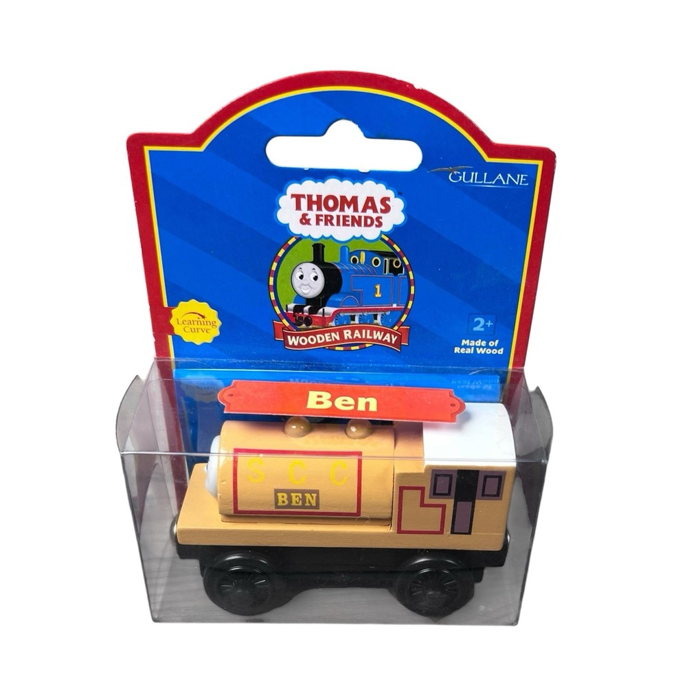 Vintage NIB Thomas Wooden Railway BEN Toy Train Sealed 2001 Red Label