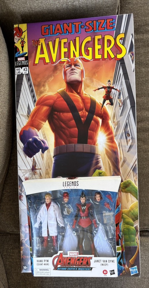 Haslab Giant Man Hasbro Marvel Legends w/ replacement eyes and Antman two pack