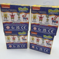 Spongebob Squarepants Mr. Krabs Patrick Squidward Set Metal 2.5” Figures House